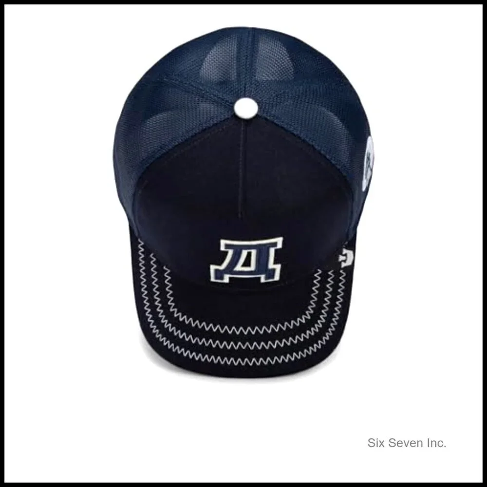 Retro Trucker Hat Snapback High Profile Fit Custom Patch Y2K Style